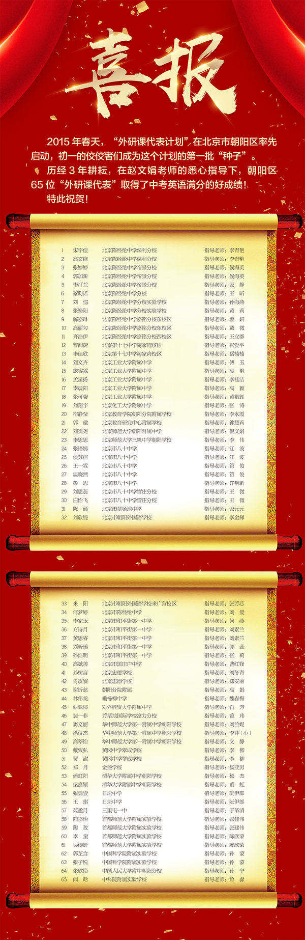 喜报1000px