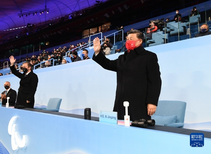 　　3月13日晚，北京2022年冬残奥会闭幕式在国家体育场隆重举行。这是国家主席<span style=